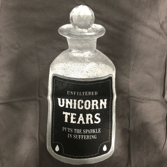 NEW IML Unicorn Tears Short Sleeve Tee Shirt - Picture 3 of 4